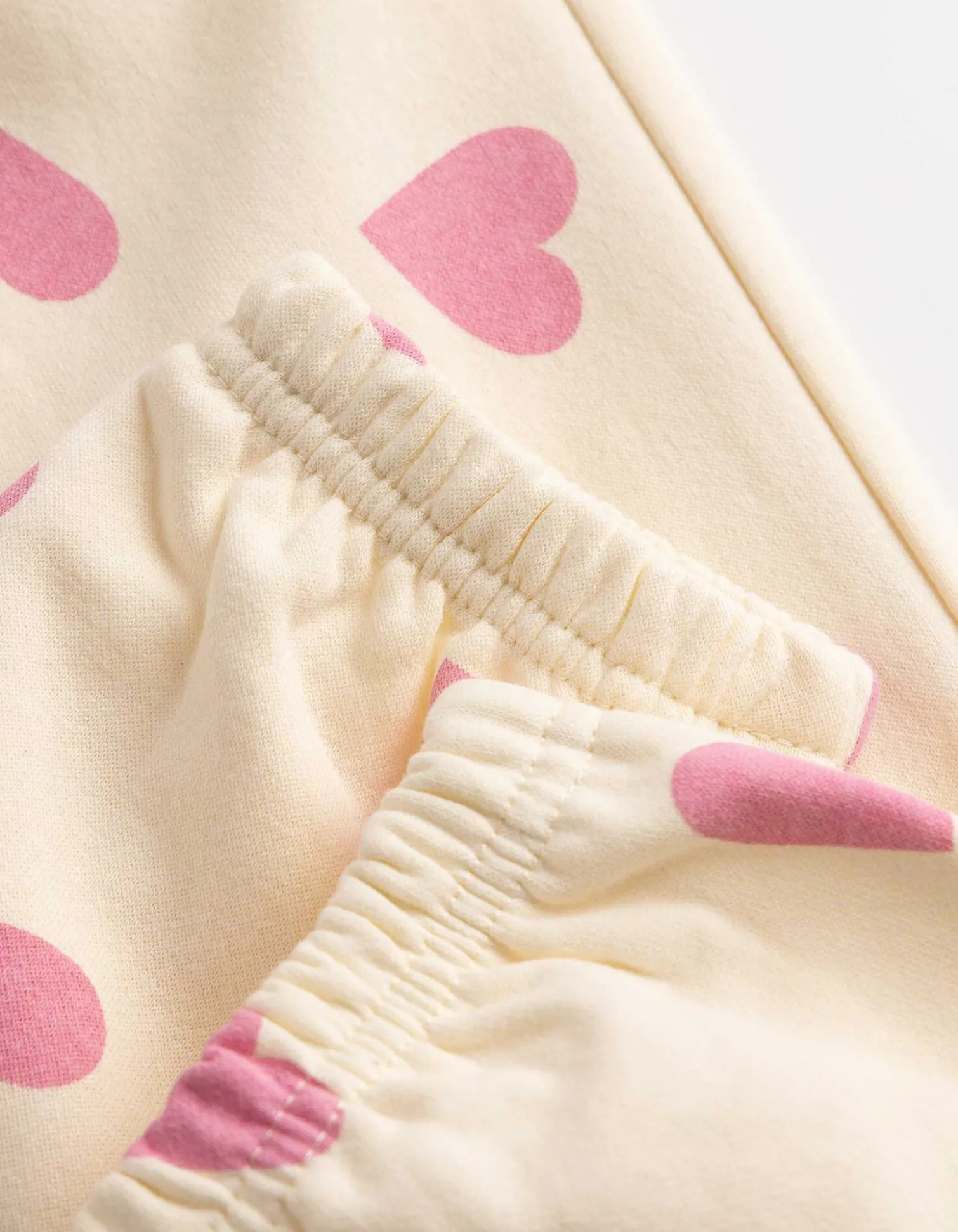 Jogginghose - Allover-Muster - beige