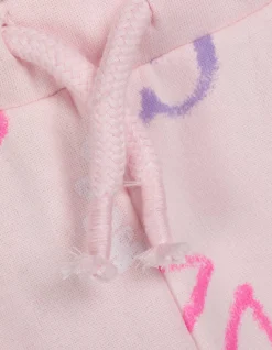 Jogginghose - Allover-Print - rosa
