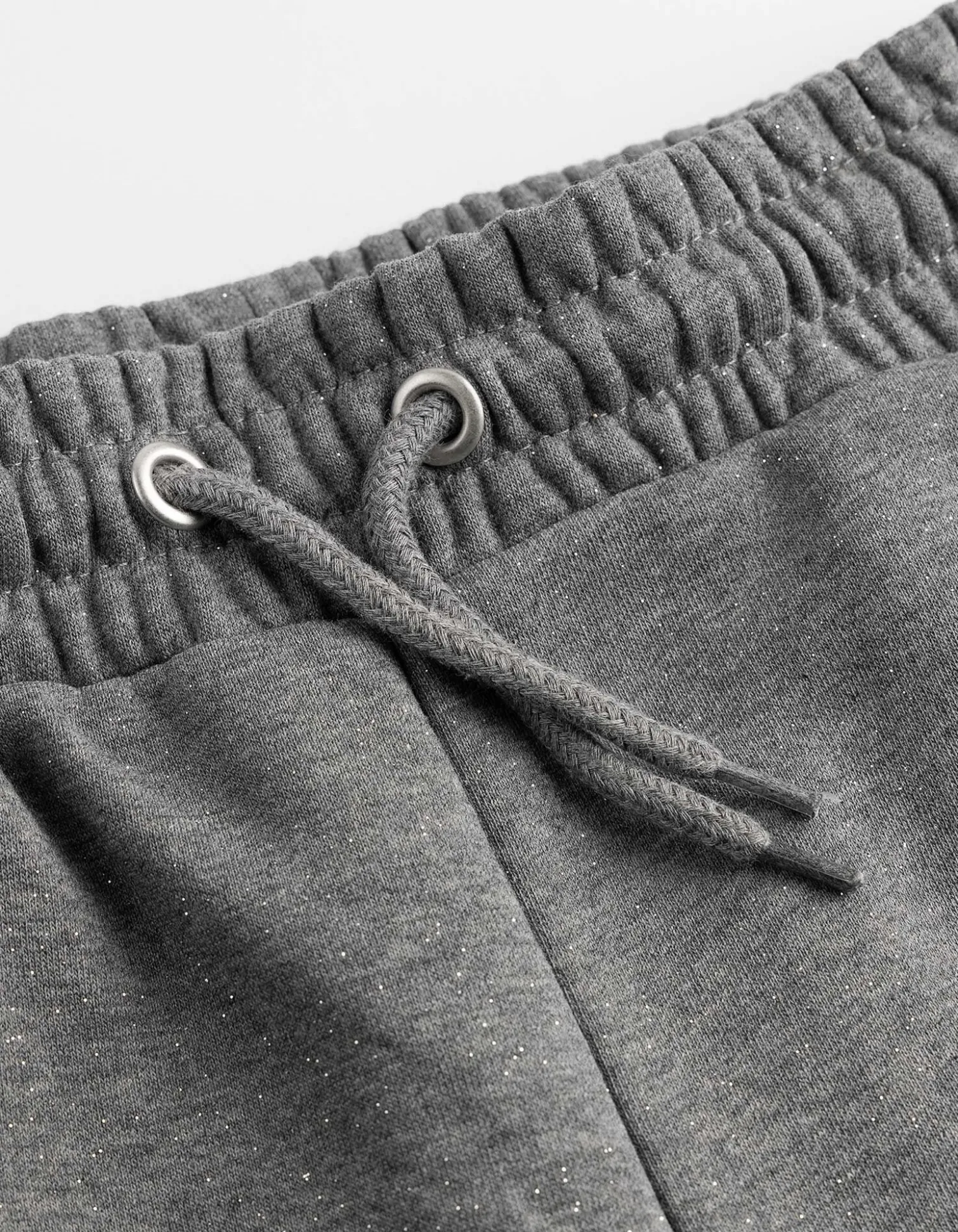 Jogginghose - Glitzerprint - grau