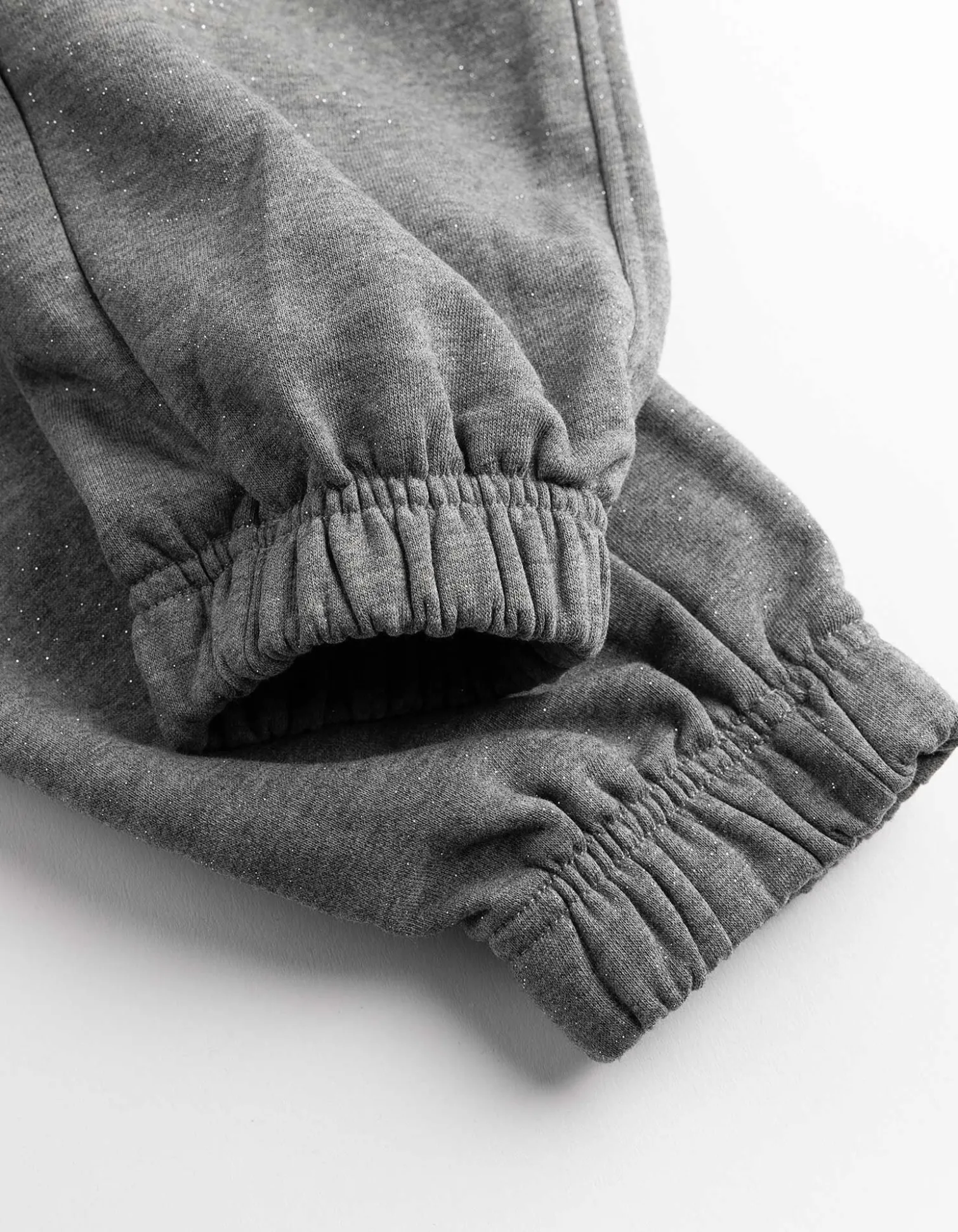 Jogginghose - Glitzerprint - grau