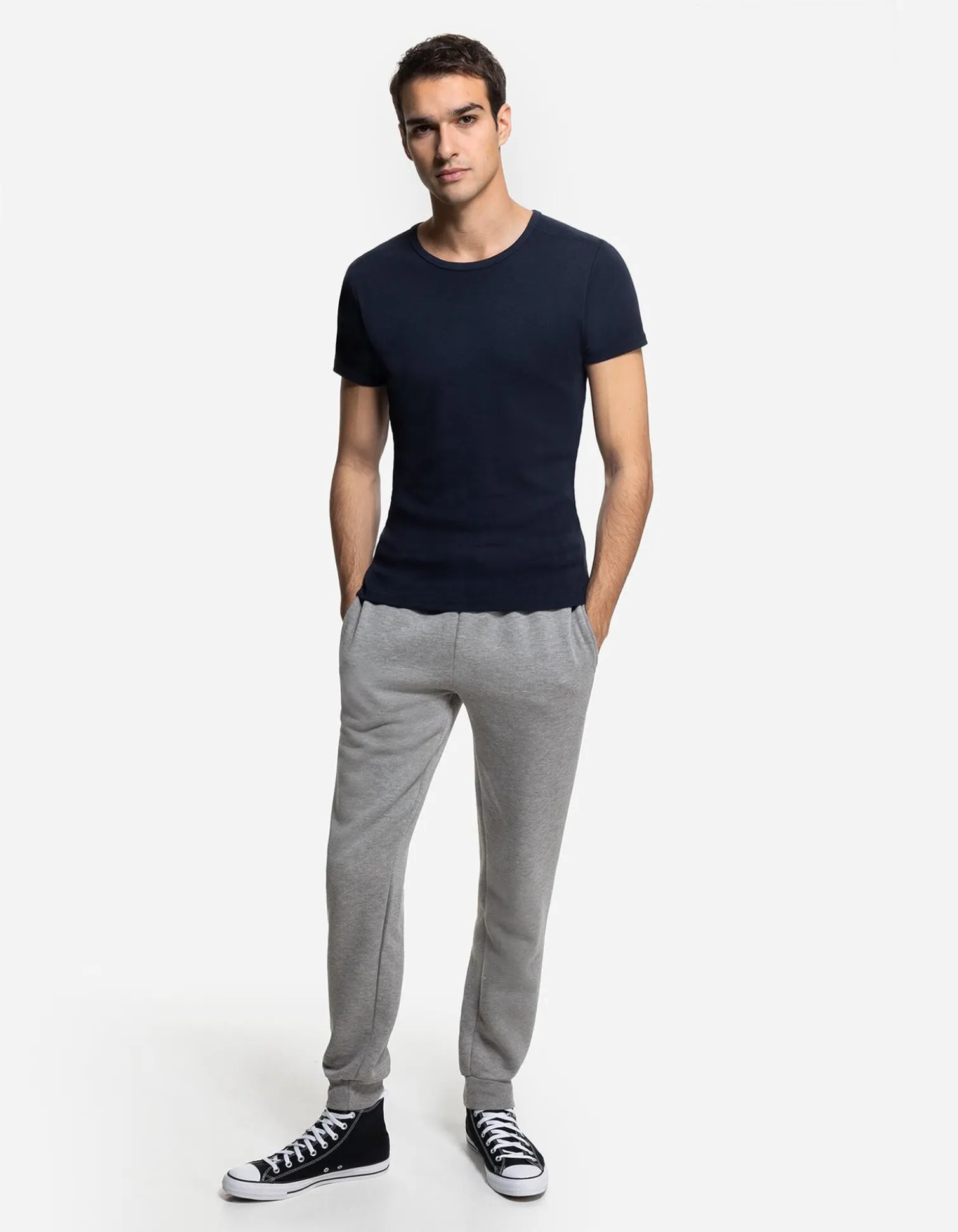 Jogginghose - Jogger Fit - hellgrau