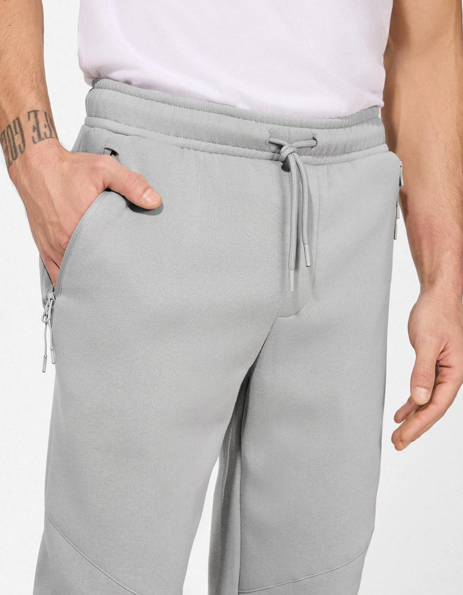 Jogginghose - Kordel - grau