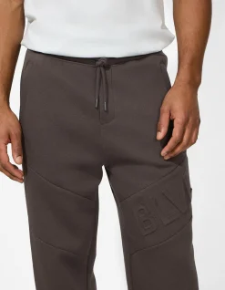 Jogpants - Kontraststreifen - dunkelgrau