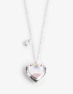 Kette - Amulett - silberfarben
