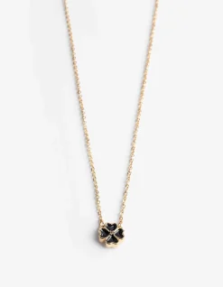 Kette - Metallic-Details - goldfarben