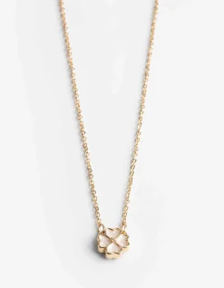 Kette - Metallic-Details - goldfarben