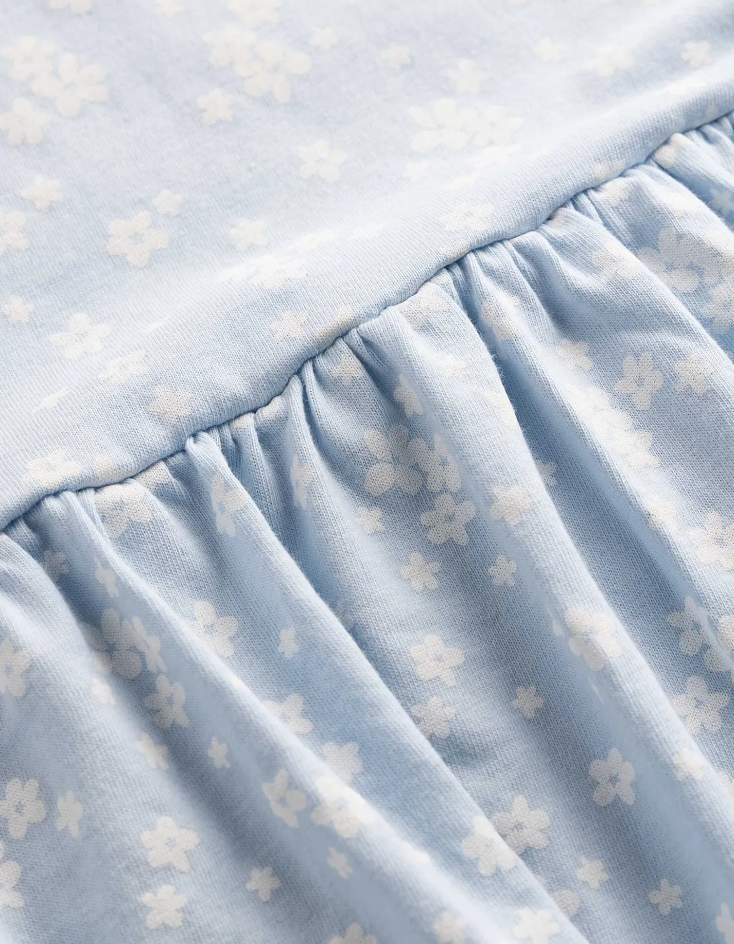 Kleid - Allover-Muster - hellblau