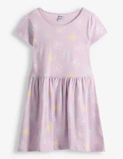 Kleid - Allover-Muster - Pink