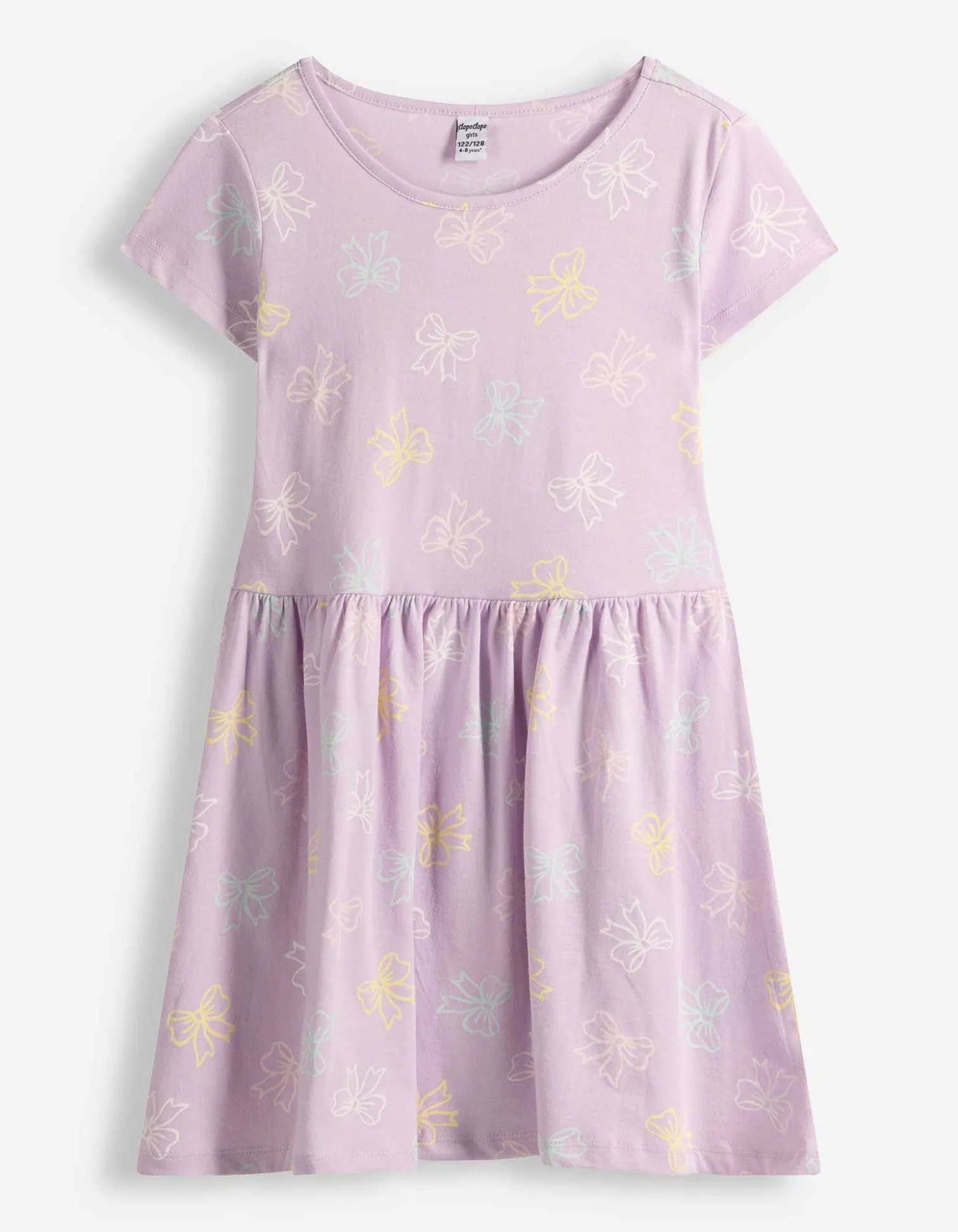 Kleid - Allover-Muster - Pink