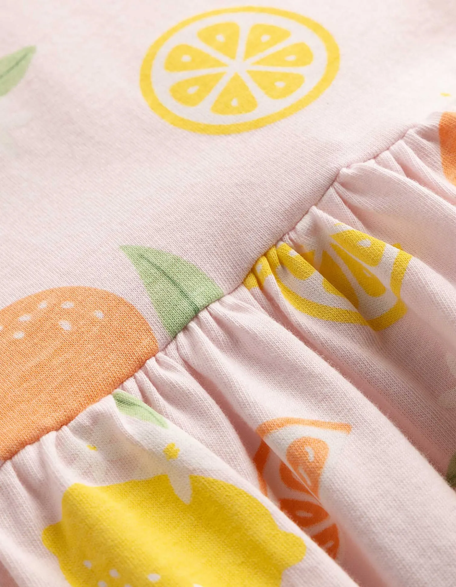 Kleid - Allover-Print - rosa