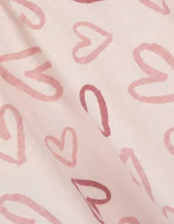 Kleid - Allover-Print - rosa
