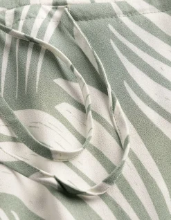 Kleid - Allover-Print - türkis