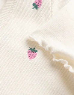 Kleid - Allover-Print - weiß