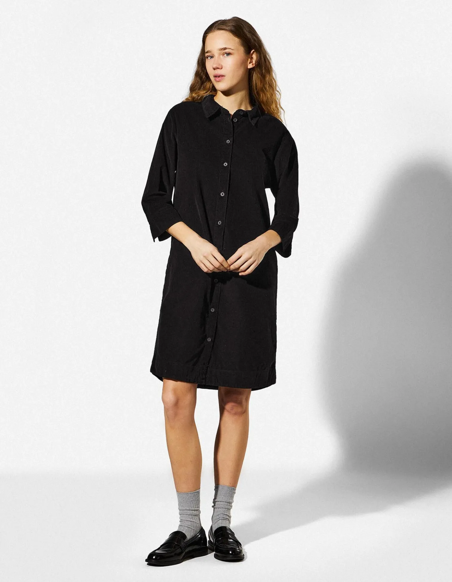 Kleid - Cord - schwarz