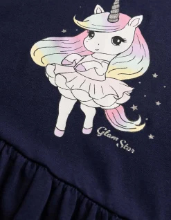 Kleid - einfarbig - dunkelblau