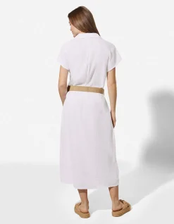 Kleid - einfarbig - weiß