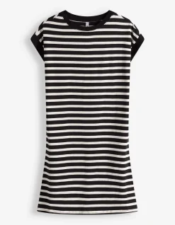Kleid - gerade geschnitten - schwarz