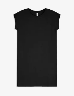 Kleid - gerade geschnitten - schwarz
