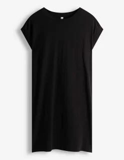 Kleid - gerade geschnitten - schwarz