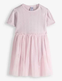 Kleid - Pointelle - rosa