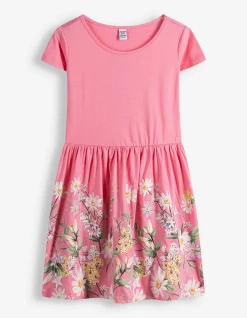 Kleid - Print - pink