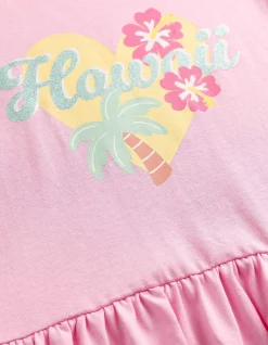Kleid - Print - rosa