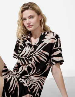 Kleid - Seitenschlitz - schwarz