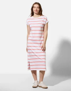Kleid - Streifen - weiß