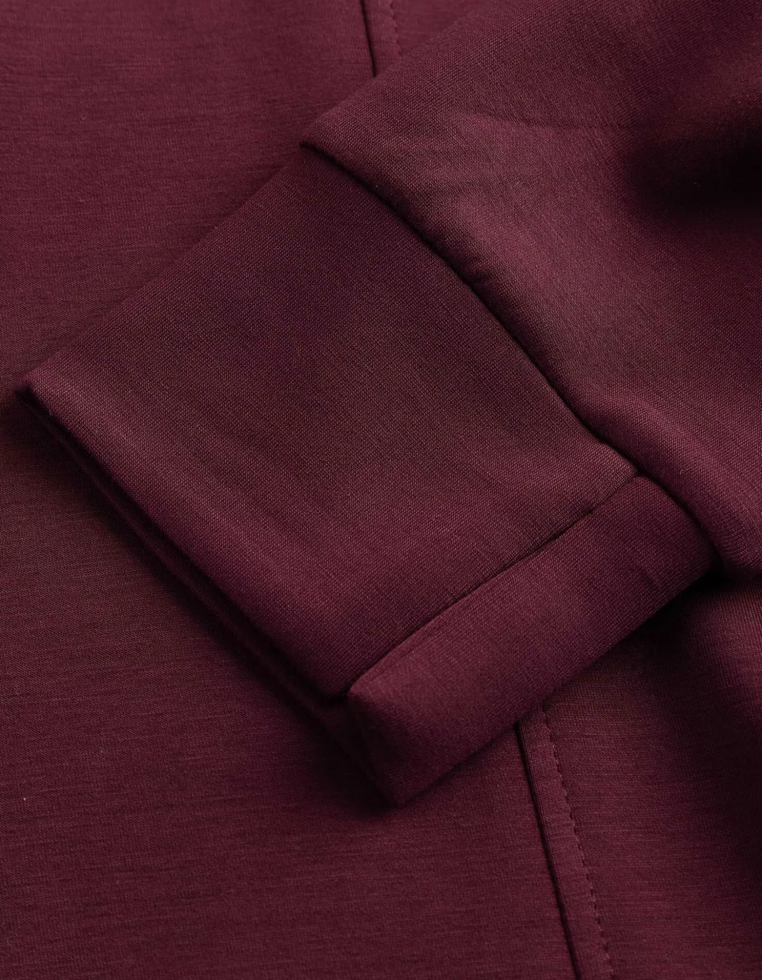 Kleid - Sweat - dunkelrot