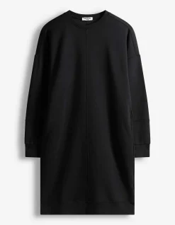 Kleid - Sweat - schwarz