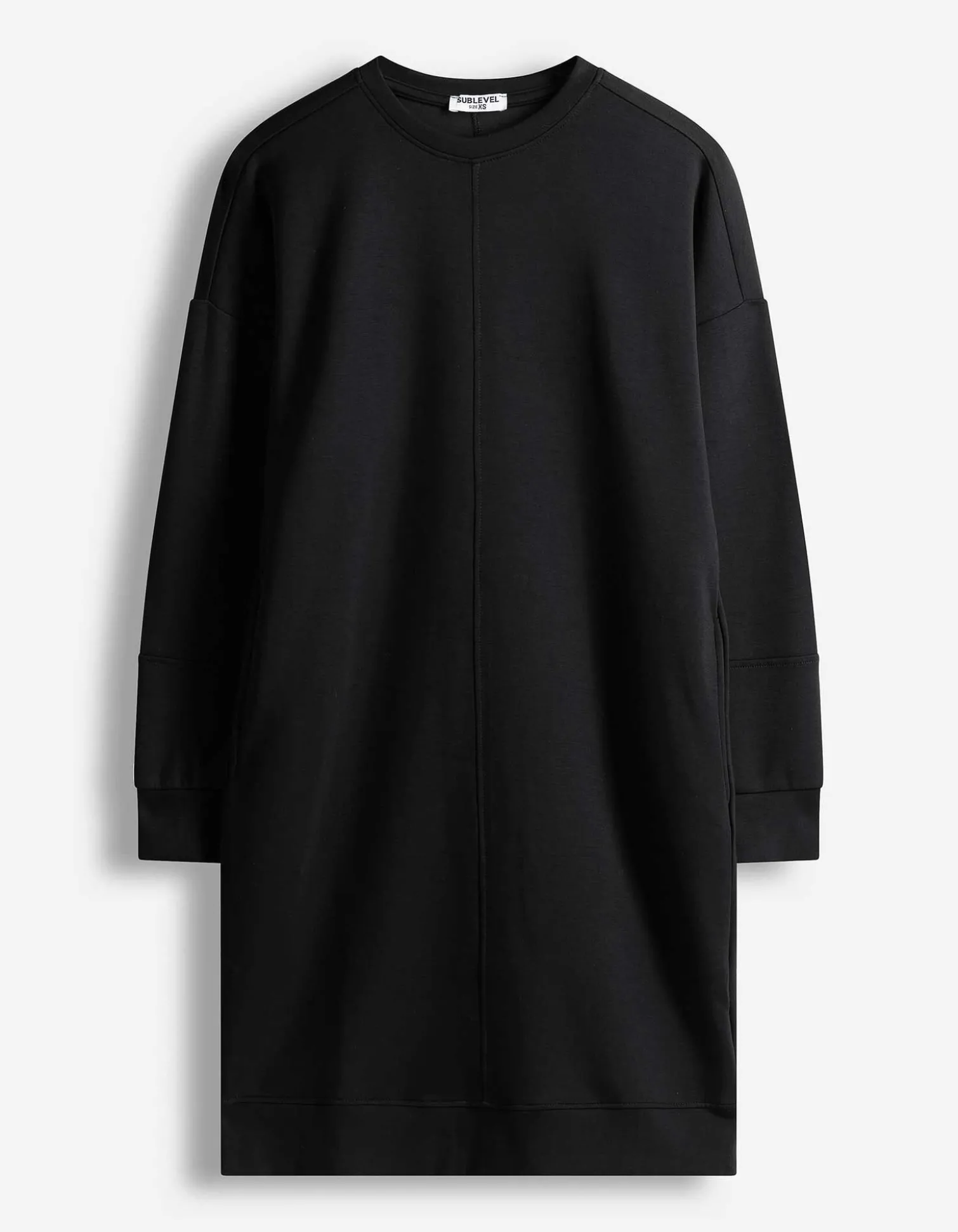 Kleid - Sweat - schwarz