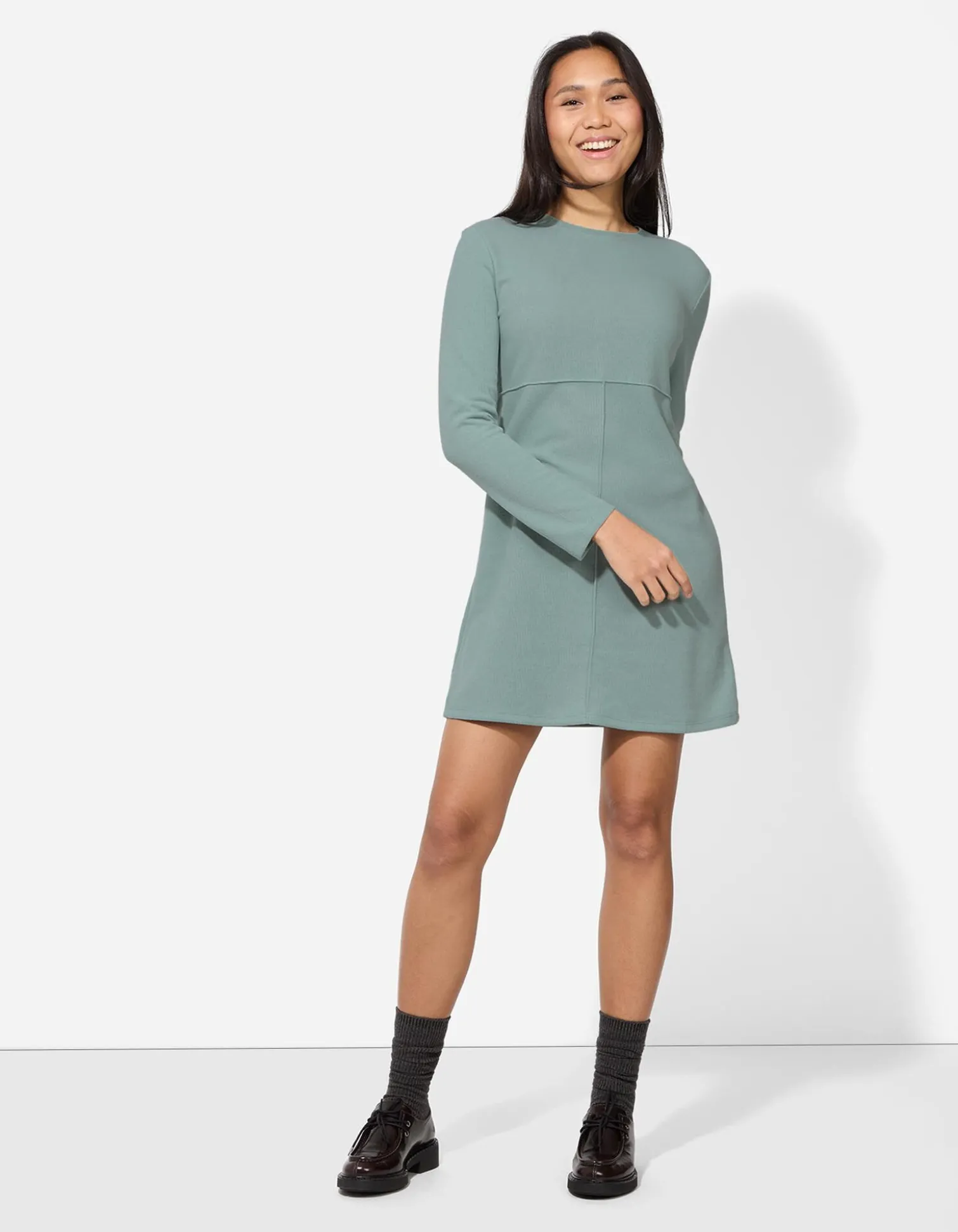 Kleid - Weiches Material - türkis