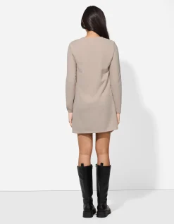 Kleid - Weiches Material - weiß