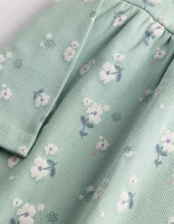 Kleid in A-Linie - Gerippt - hellgrün