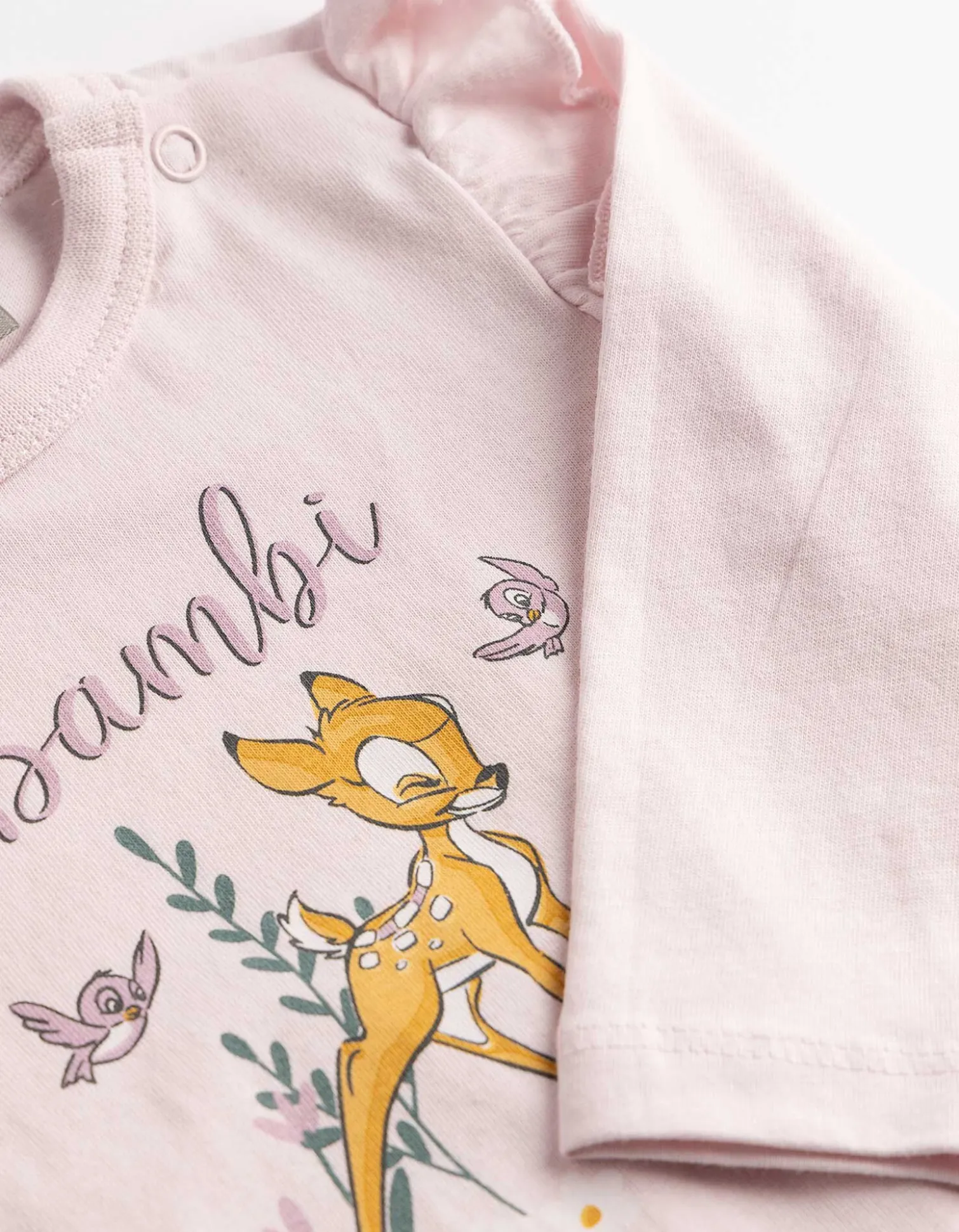Langarmbody - Bambi - rosa