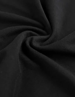 Langarmshirt - Baumwolle - schwarz