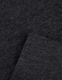 Langarmshirt - Baumwolle - dunkelgrau