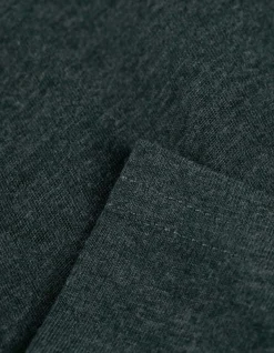 Langarmshirt - Baumwolle - dunkelgrün