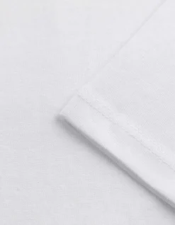Langarmshirt - Baumwolle - weiß