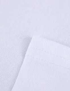 Langarmshirt - Baumwolle - weiß