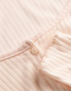 Langarmshirt - Double-Layer-Look - rosa