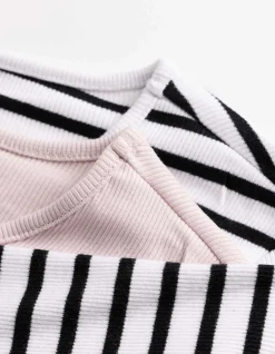 Langarmshirt - 2er-Pack - lila
