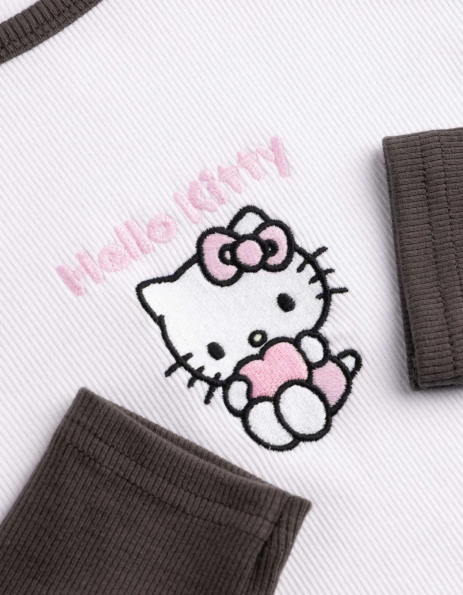 Langarmshirt - Hello Kitty - weiß