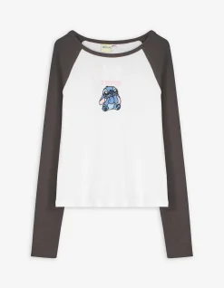 Langarmshirt - Lilo & Stitch - weiß
