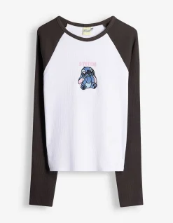Langarmshirt - Lilo & Stitch - weiß