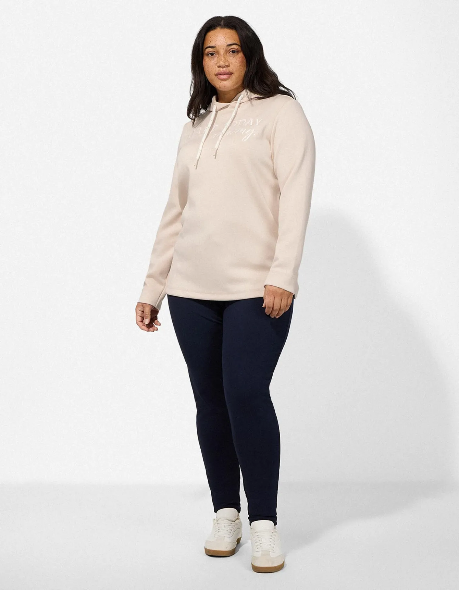 Langarmshirt - Messageprint - weiß