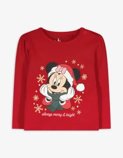 Langarmshirt - Minnie Mouse - rot
