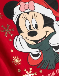 Langarmshirt - Minnie Mouse - rot