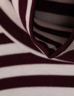Langarmshirt - Rollkragen - weiß