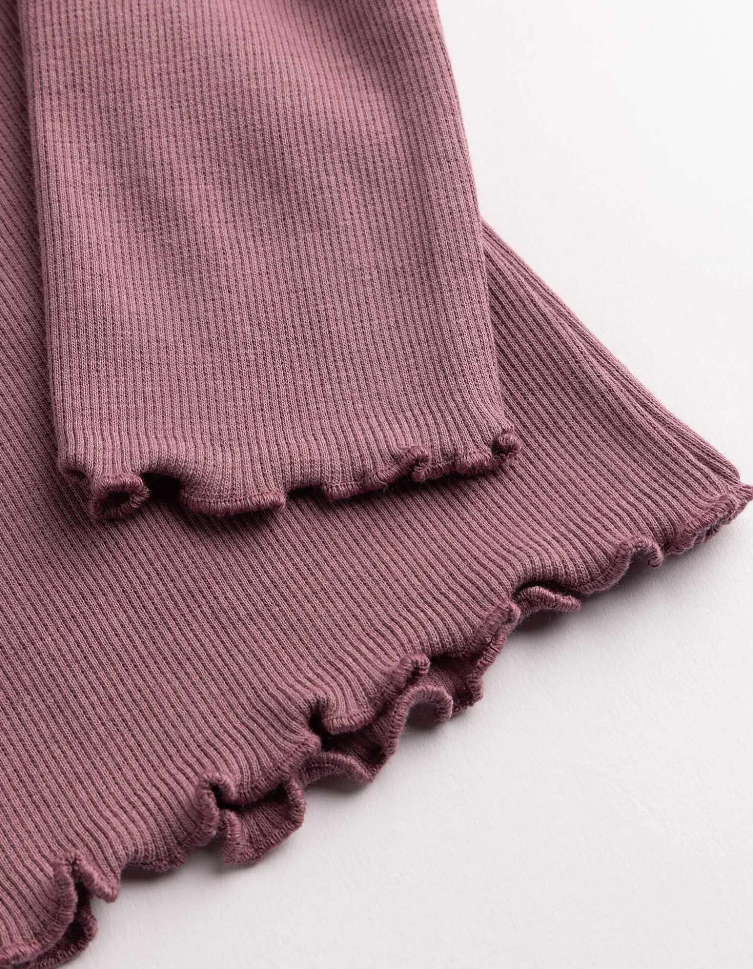 Langarmshirt - Ziersteine - dunkellila